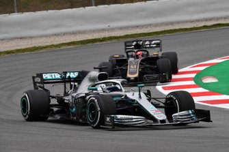 Valtteri Bottas, Mercedes-AMG F1 W10 aetd Pietro Fittipaldi, Haas VF-19