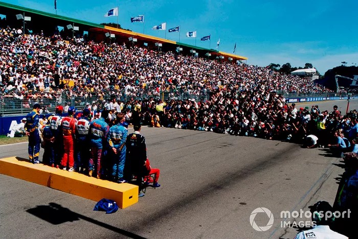La traditionnelle photo de groupe des pilotes en fin de saison