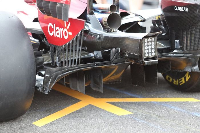 Alfa Romeo Racing C38 diffuser detail