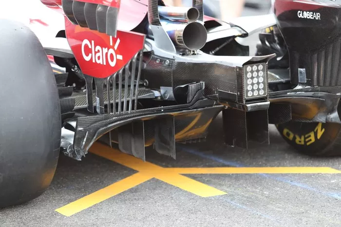 Alfa Romeo Racing C38 difüzör detay