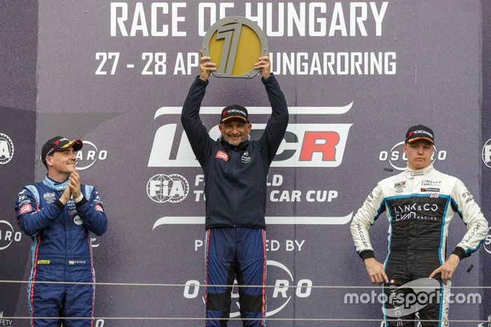 Podio: Gabriele Tarquini, BRC Hyundai N Squadra Corse Hyundai i30 N TCR, Norbert Michelisz, BRC Hyundai N Squadra Corse Hyundai i30 N TCR,  Yann Ehrlacher, Cyan Performance Lynk & Co 03 TCR