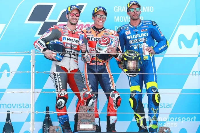 #41 Podium : Marc Márquez, Andrea Dovizioso, Andrea Iannone