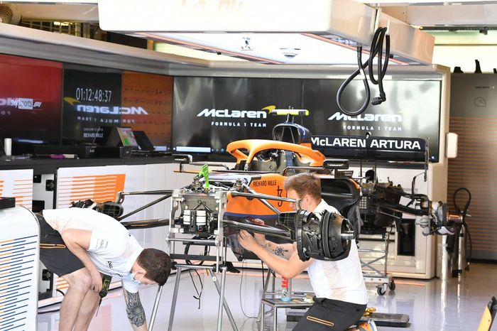 Detalle del McLaren MCL35M