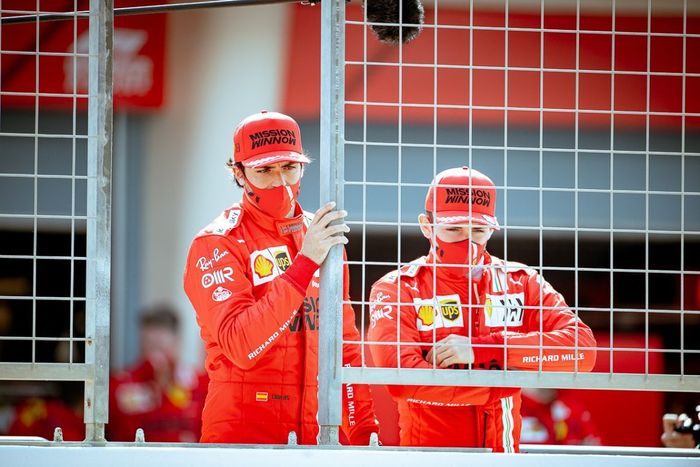 Carlos Sainz Jr., Charles Leclerc, Ferrari