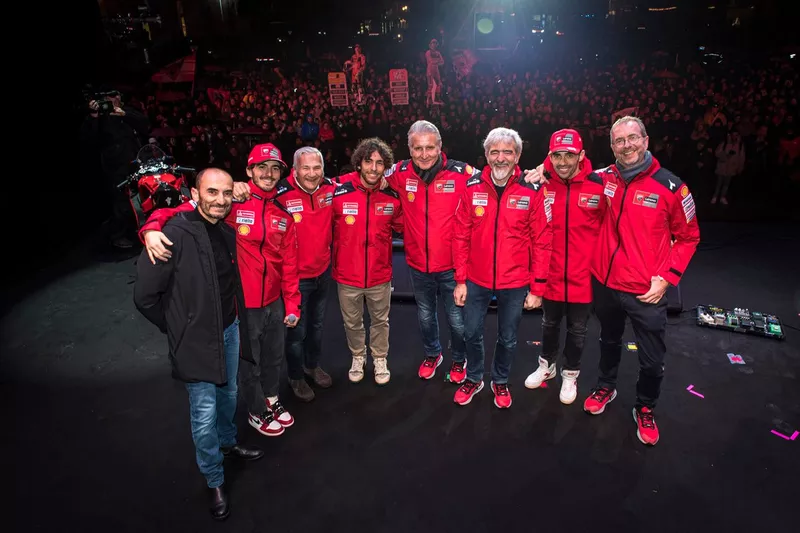 Celebrazione del Ducati Team