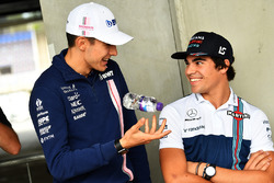 Esteban Ocon, Sahara Force India F1 and Lance Stroll, Williams