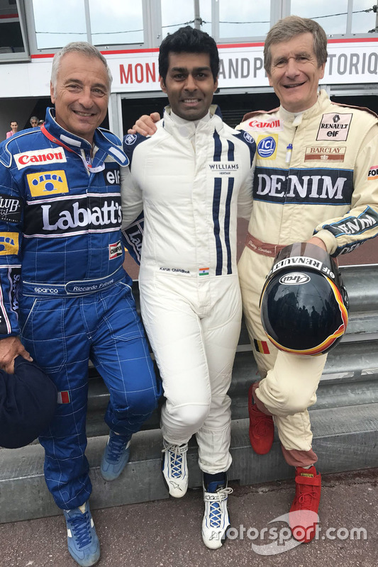 Riccardo Patrese, Karun Chandhok, Thierry Boutsen