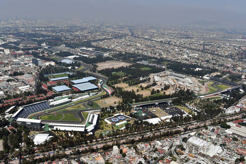 Vista desde el aire de la pista