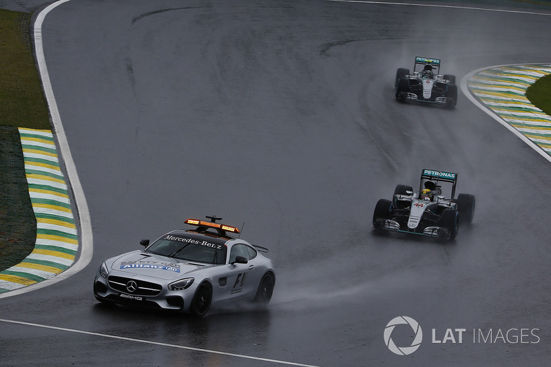 Автомобіль безпеки, Льюіс Хемілтон, Ніко Роберг, Mercedes F1 W07 Hybrid