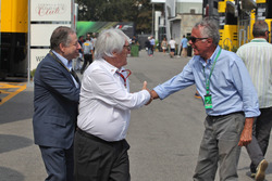 Jean Todt, FIA Basşkanı ve Bernie Ecclestone ve Cesare Fiorio,