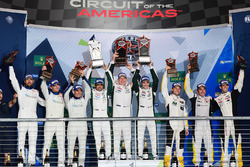 LM GTE Am podium: first place Paul Dalla Lana, Pedro Lamy, Mathias Lauda, Aston Martin Racing, secon