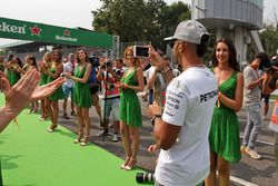 Lewis Hamilton, Mercedes AMG F1 on the drivers parade