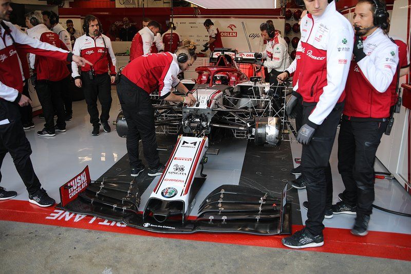 Alerón delantero del Alfa Romeo C39