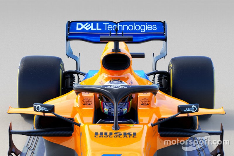 Vue détaillée de la McLaren MCL34