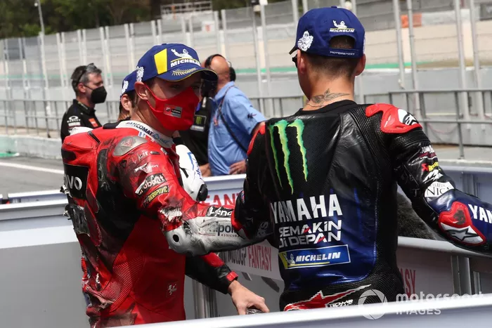 Ganador de la pole Fabio Quartararo, Yamaha Factory Racing, segundo Jack Miller, Ducati Team