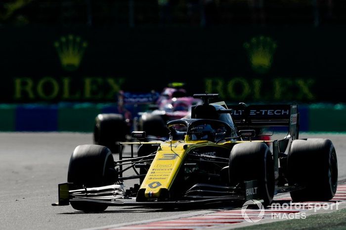 Daniel Ricciardo, Renault F1 Team R.S.19, Lance Stroll, Racing Point RP19