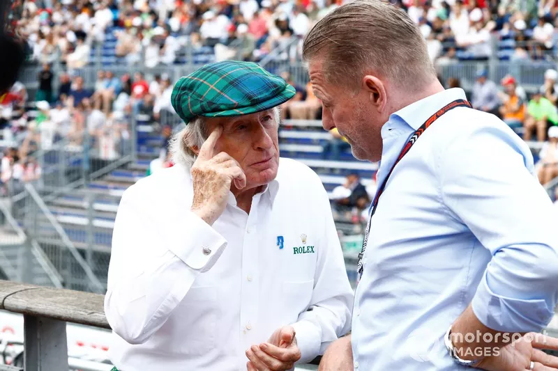 Sir Jackie Stewart avec Jos Verstappen