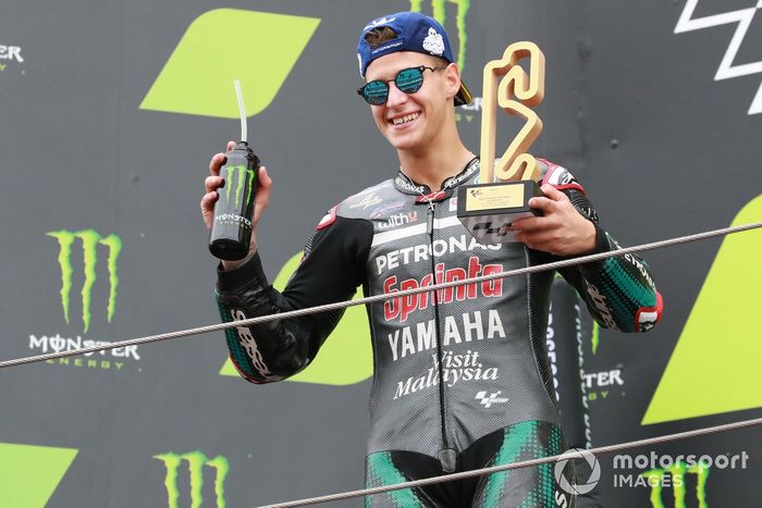 Podio: ganador Fabio Quartararo, Petronas Yamaha SRT