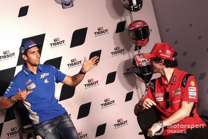 Alex Rins, Team Suzuki MotoGP Francesco Bagnaia, Ducati Team