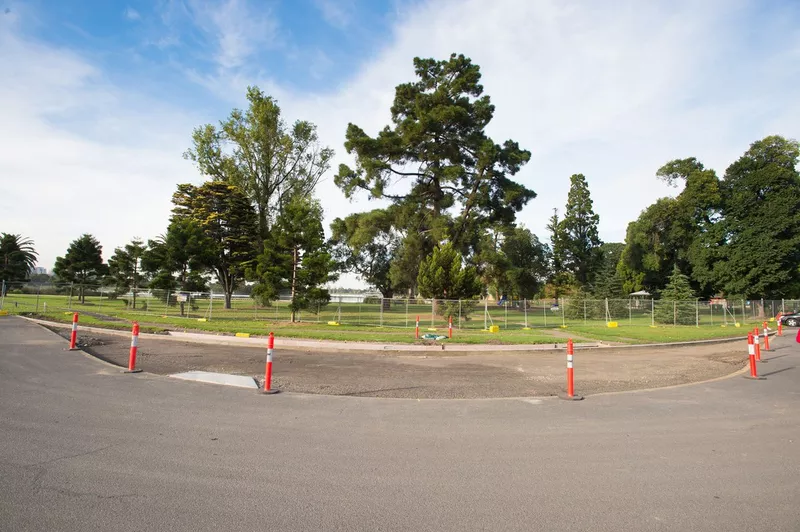 Les travaux au virage 6