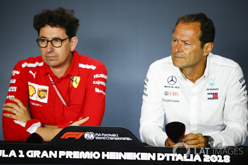 Mattia Binotto, Ferrari, ve Aldo Costa