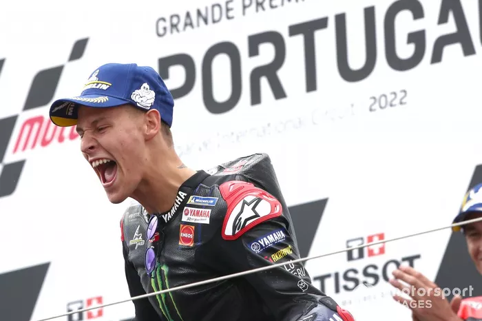 Podio: ganador Fabio Quartararo, Yamaha Factory Racing