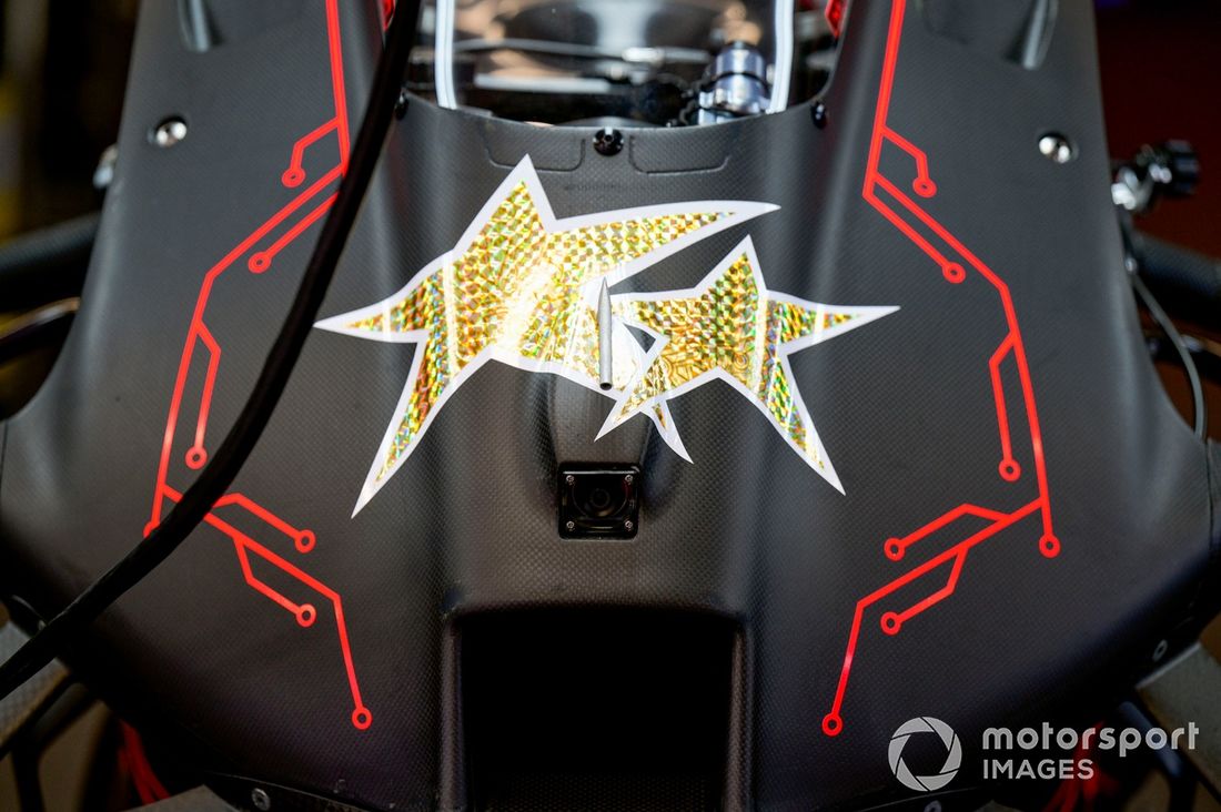 Jorge Martín, detalle de la moto Aprilia Racing