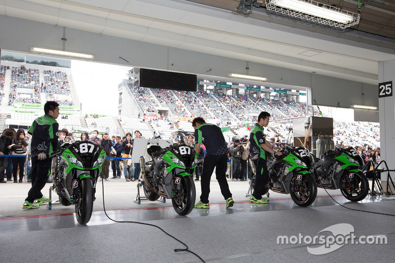 Atmosfera nel box del Team Green