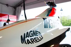 Mahindra Racing, la monoposto con il logo Magneti Marelli