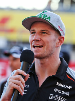 Ніко Хюлькенберг, Sahara Force India F1 звертається до вболівальників на трибуні