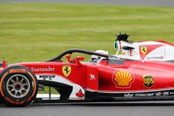Sebastian Vettel, Ferrari SF16-H mit dem Halo-Cockpitschutz