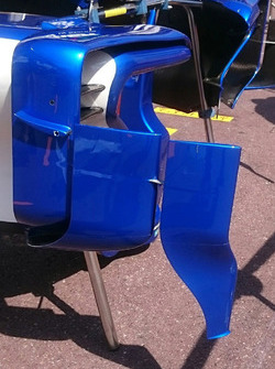 Sauber C36, detalle de los pontones