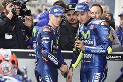 Maverick Viñales, Yamaha Factory Racing; Valentino Rossi, Yamaha Factory Racing