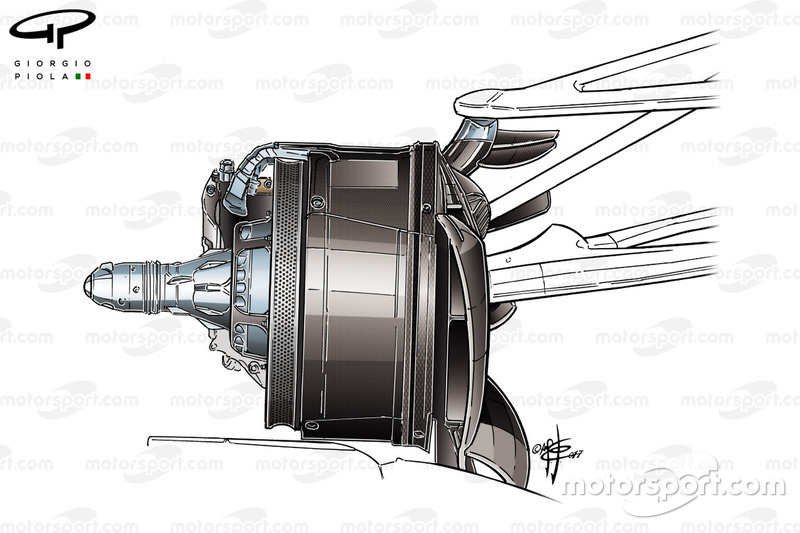 Mercedes F1 W08 brake duct, Canada