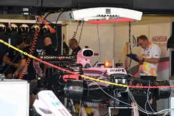 Sahara Force India VJM10 in the garage