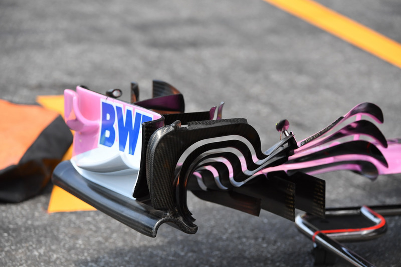 Force India VJM11, első szárny, részlet