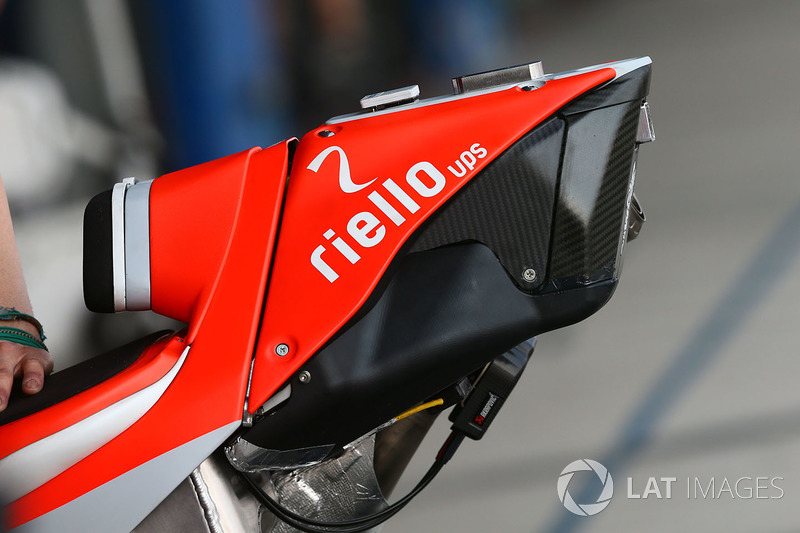 Ducati Team, dettaglio dell'estremità posteriore