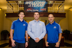 Larry Foyt with Matheus Leist and Tony Kanaan
