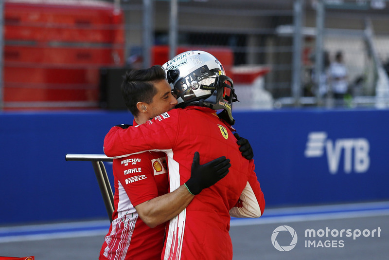 Sebastian Vettel, Ferrari celebra