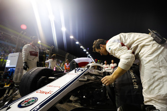 Charles Leclerc, Sauber C37, on the grid