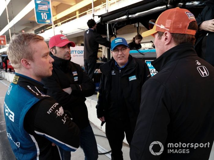 Felix Rosenqvist, Chip Ganassi Racing Honda, Dario Franchitti, Julian Robertson, Scott Dixon, Chip Ganassi Racing Honda