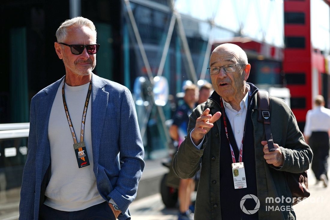 Jonathan Wheatley, Team Principal of Stake F1 Team Kick Sauber and Peter Sauber