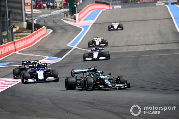 Lance Stroll, Aston Martin AMR21, Nicholas Latifi, Williams FW43B, Yuki Tsunoda, AlphaTauri AT02