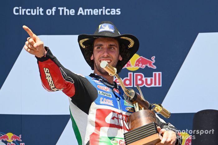 Podio: ganador Alex Rins, Team LCR Honda