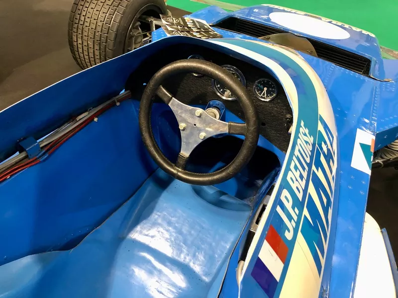 Le cockpit d'une monoplace Matra de Jean-Pierre Beltoise