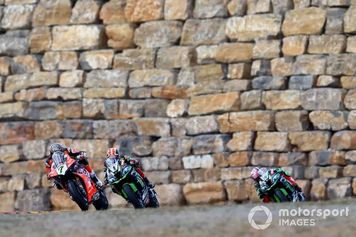 Chaz Davies, Aruba.it Racing-Ducati Team, Jonathan Rea, Kawasaki Racing, Leon Haslam, Kawasaki Racing