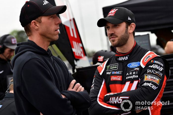 Daniel Suarez, Stewart-Haas Racing, Ford Mustang Haas Automation and Billy Scott