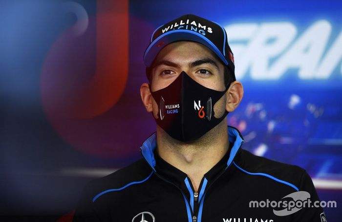 Nicholas Latifi, Williams Racing, en la conferencia de prensa
