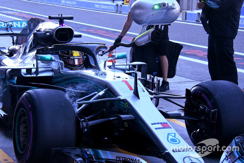 Lewis Hamilton, Mercedes AMG F1, detalle técnico