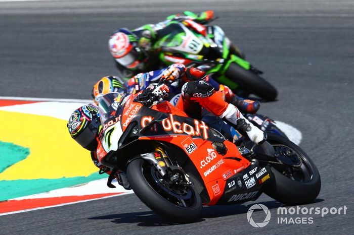 Chaz Davies, Aruba.it Racing-Ducati Team, Michael van der Mark, Pata Yamaha, Leon Haslam, Kawasaki Racing Team